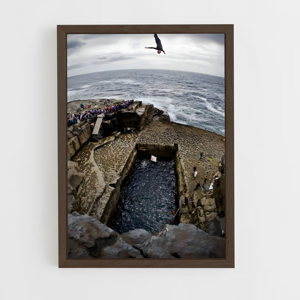 Poster Saut en Liberté – affiche Plongeon de falaise (vue 5)